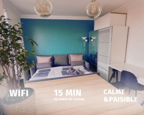 Studio Lumineux- à 15 min de Paris